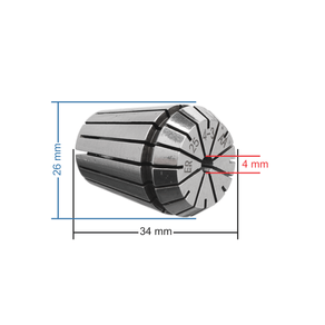 Pinca ER 25 4MM Medidas